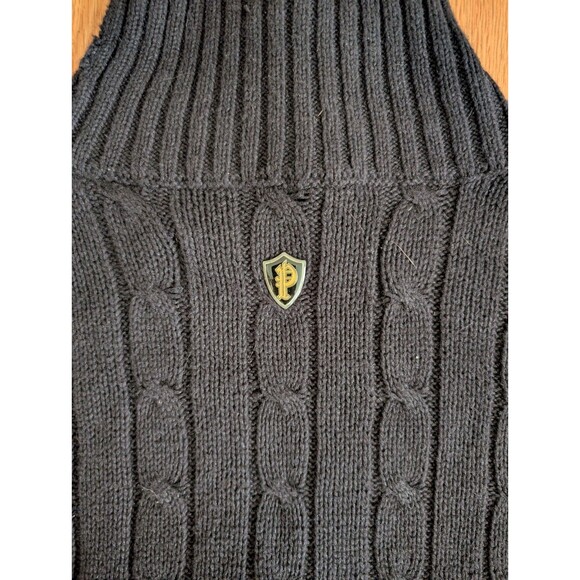 Pelle Pelle Sweater Mens Large Turtleneck Ramie Vintage Y2K Marc Buchanan - Picture 10 of 12